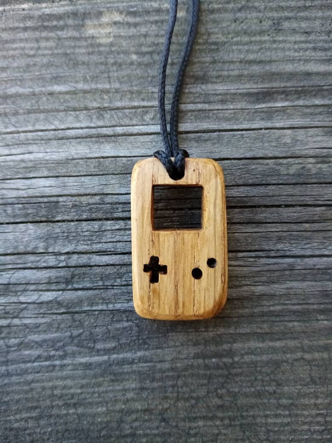 Gameboy Necklace Gaming Necklace Wooden Gameboy Wooden Etsy UK