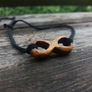 Infinity Bracelet, Wooden Infinity, Wooden Infinity Bracelet, Wooden Bracelet, Infinite Bracelet, Charm, Gift Necklace Pendant