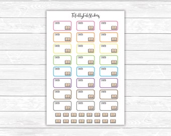 FU-17 // Book Started Planner Stickers