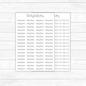 SC-51 // Riding Lesson Script Planner Stickers