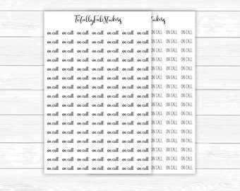 SC-31 // On Call Script Planner Stickers