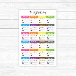 Appointment Reminder Planner Stickers. 1124-2~~Doctor Male 