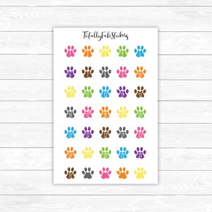 DC-27 // Paw Number Planner Stickers