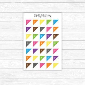 DC-92 // Corner Cover Number Planner Stickers