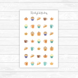 DC-31 // Pumpkin Spice Number Planner Stickers