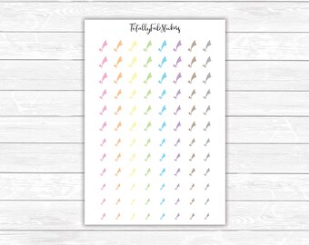 TR-1 // Transparent Check Mark Planner Stickers