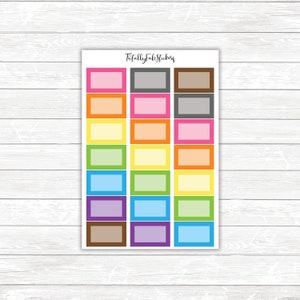 FU-11 // Blank Half Box Planner Stickers