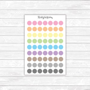 TR-3 // 1/2 inch Transparent Dot Planner Stickers