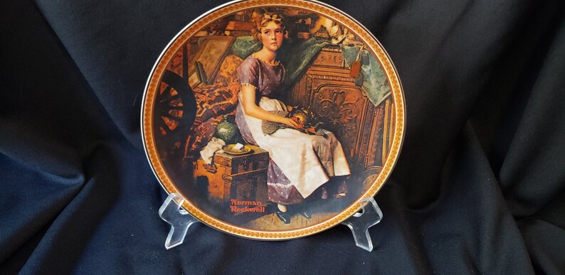 Norman Rockwell \u201cDreaming in the ATTIC\u201d Collector Plate Limited Edition Knowles Fine China