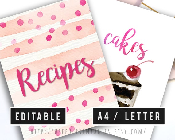 Free Printable Recipe Binder Abby Lawson