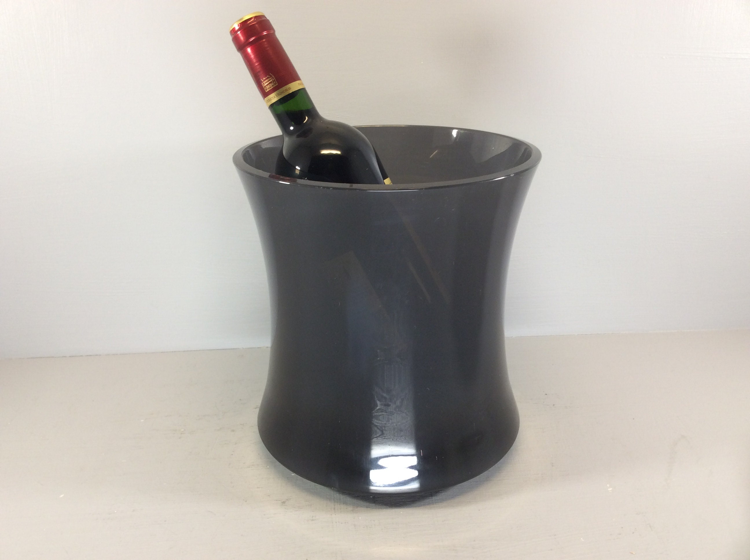 Martin Szekely Acrylic Champagne Cooler, Vintage Designer Ice Bucket