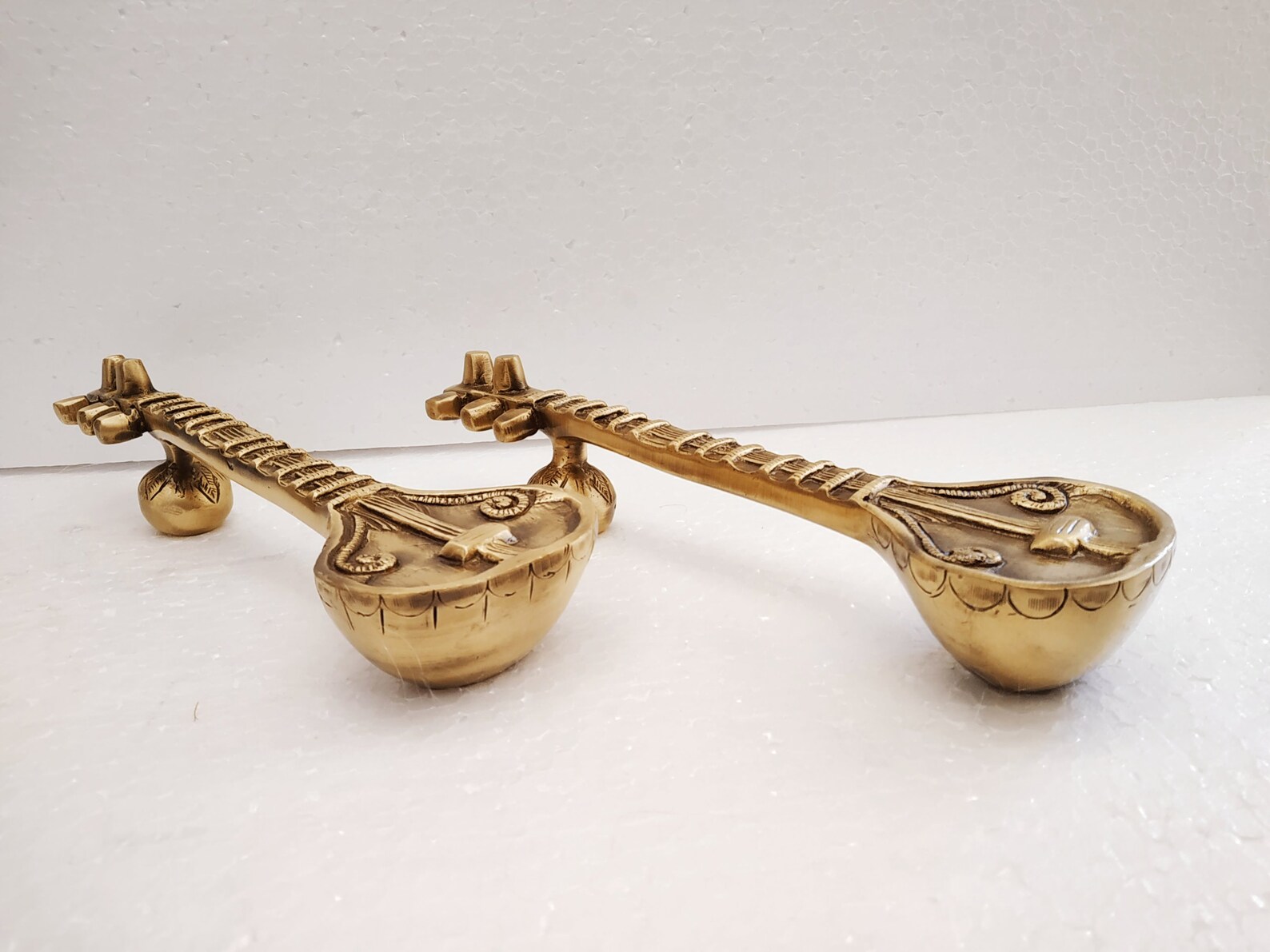 Veena Sitar Sarod Brass Door Handle Pair Dimension 8X6X27 Etsy India
