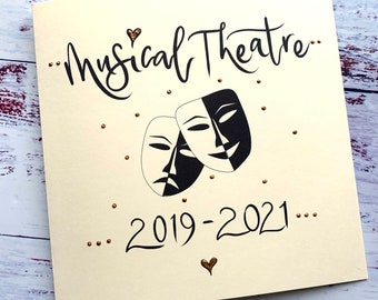 Musical theatre or drama cards- perfect as thank you cards