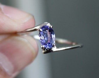 92.5 Solid Sterling Silver -Natural Tanzanite Handmade Silver Ring All Size 3-15