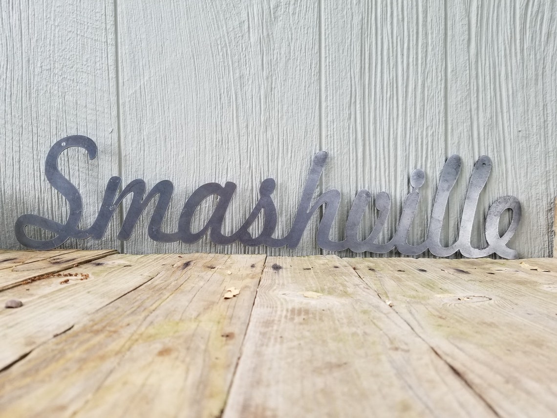 Custom Metal Words Wall Decor Metal Word Art Home Decor Etsy