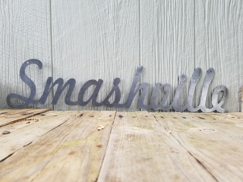 Custom Metal Words Wall Decor Metal Word Art Home Decor Etsy