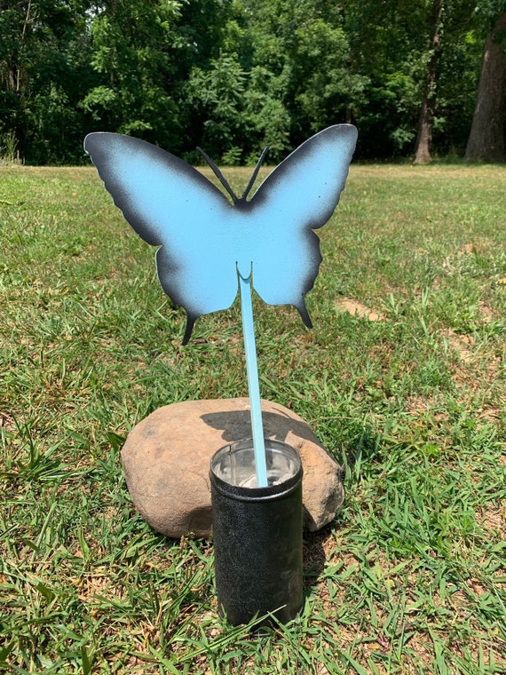 Butterfly Yard Art Garden Art Butterfly Decor Yard Art Etsy