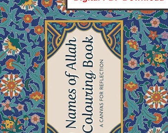 99 Names of Allah Colouring Book | Islamic Asma ul Husna (PDF Download)