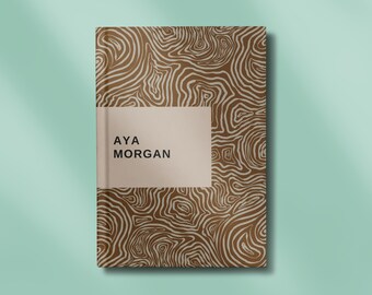 Personalised Hardcover Journal - Earthy Neutral Print - Professional Notebook