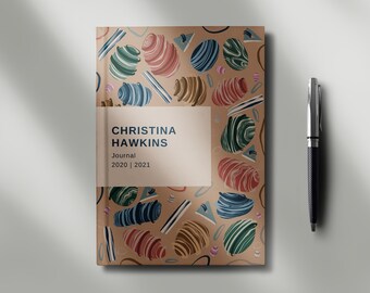 Personalised Hardcover Journal - Abstract Design - 2022