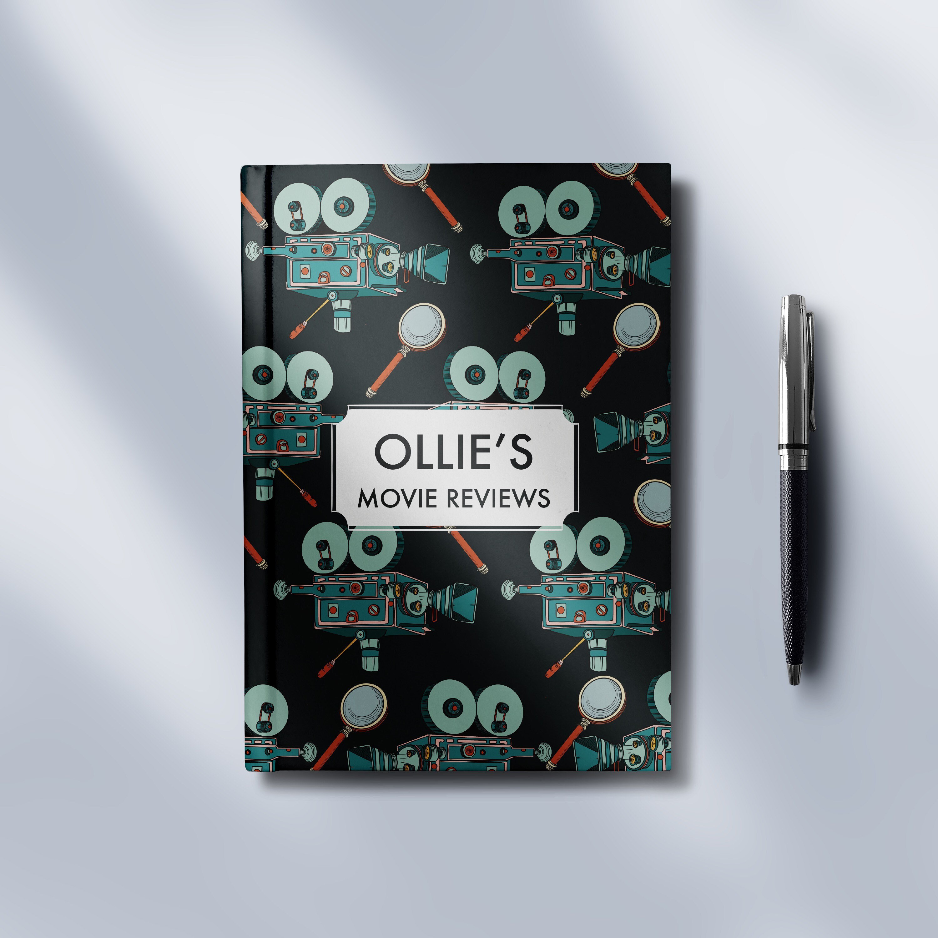Personalised Movie Review Journal Hardcover Etsy