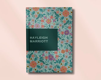 Personalised Hardcover Notebook - Floral - 2022