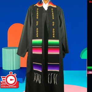 SPECIALE! Classe del 2024 Sarape laurea fusciacca scuola stola sciarpe impacchi (Personalizzato)
