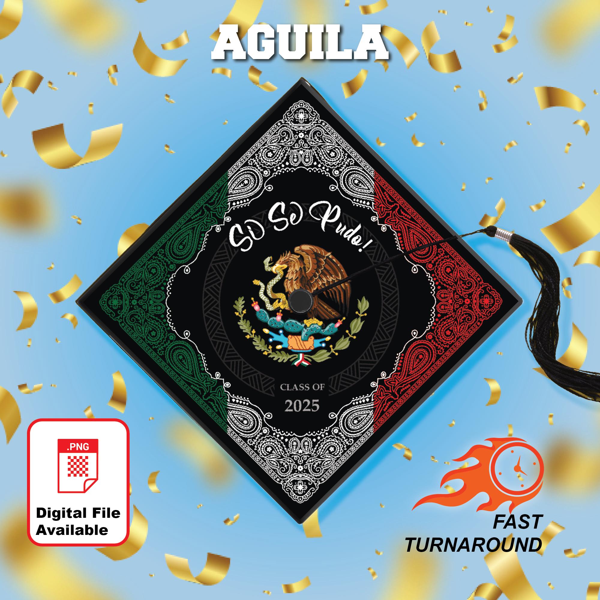 Grad Cap Topper "Aguila"  theme
