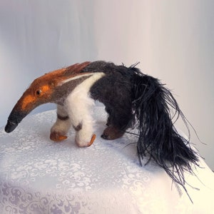 Needle felted Realistic giant anteater