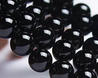 1strang Klasse A Schwarz Onyx Achat Flache Tropfen Birnenform Stein Lose Perlen Verschiedene Größe
