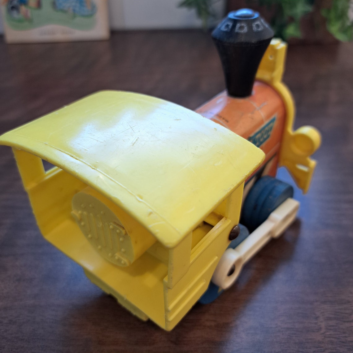 Vintage Fisher Price 1964 Toottoot Wood Toy Train 643 Etsy
