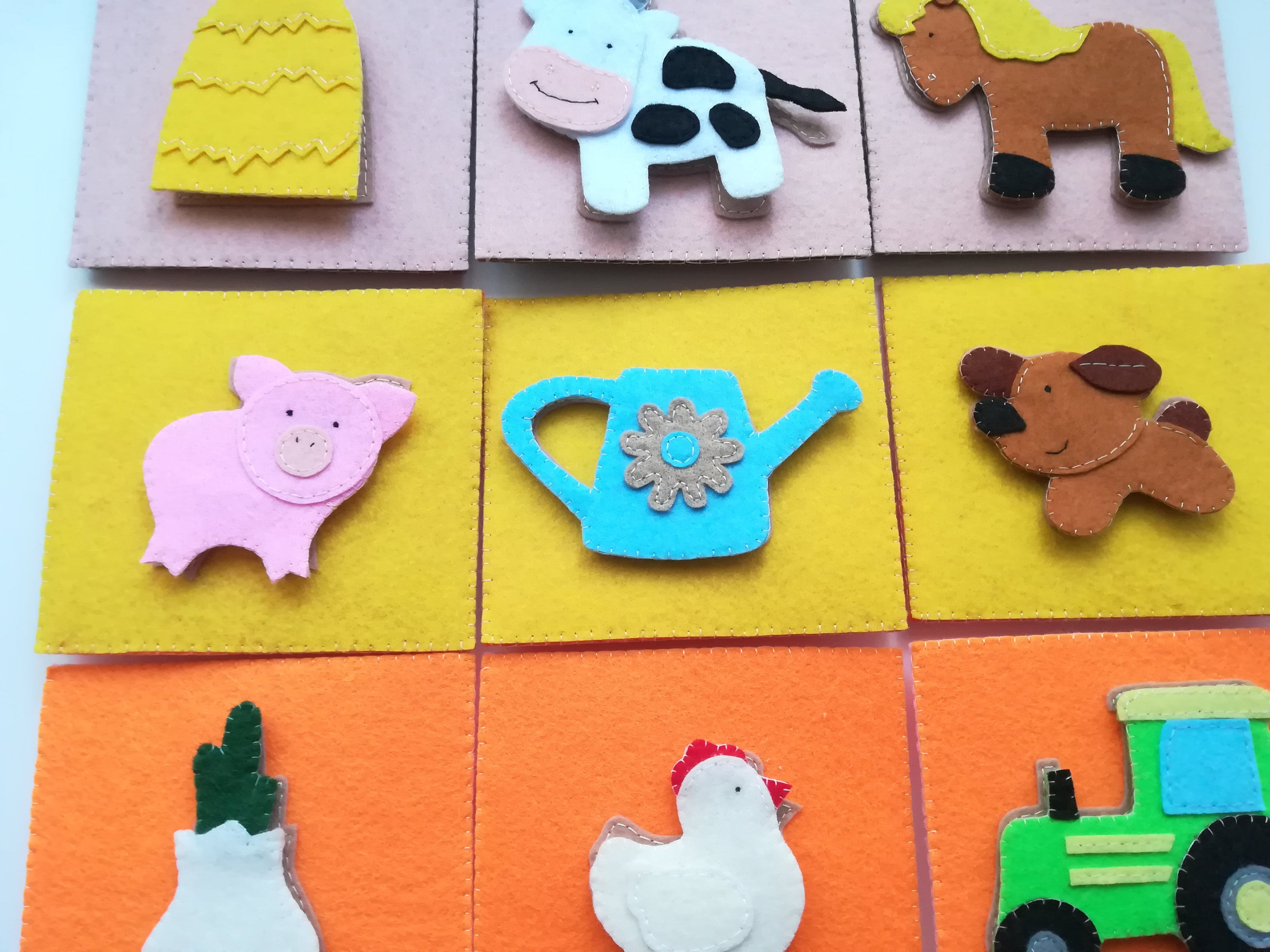 Felt activity game felt matching game shape matching Etsy