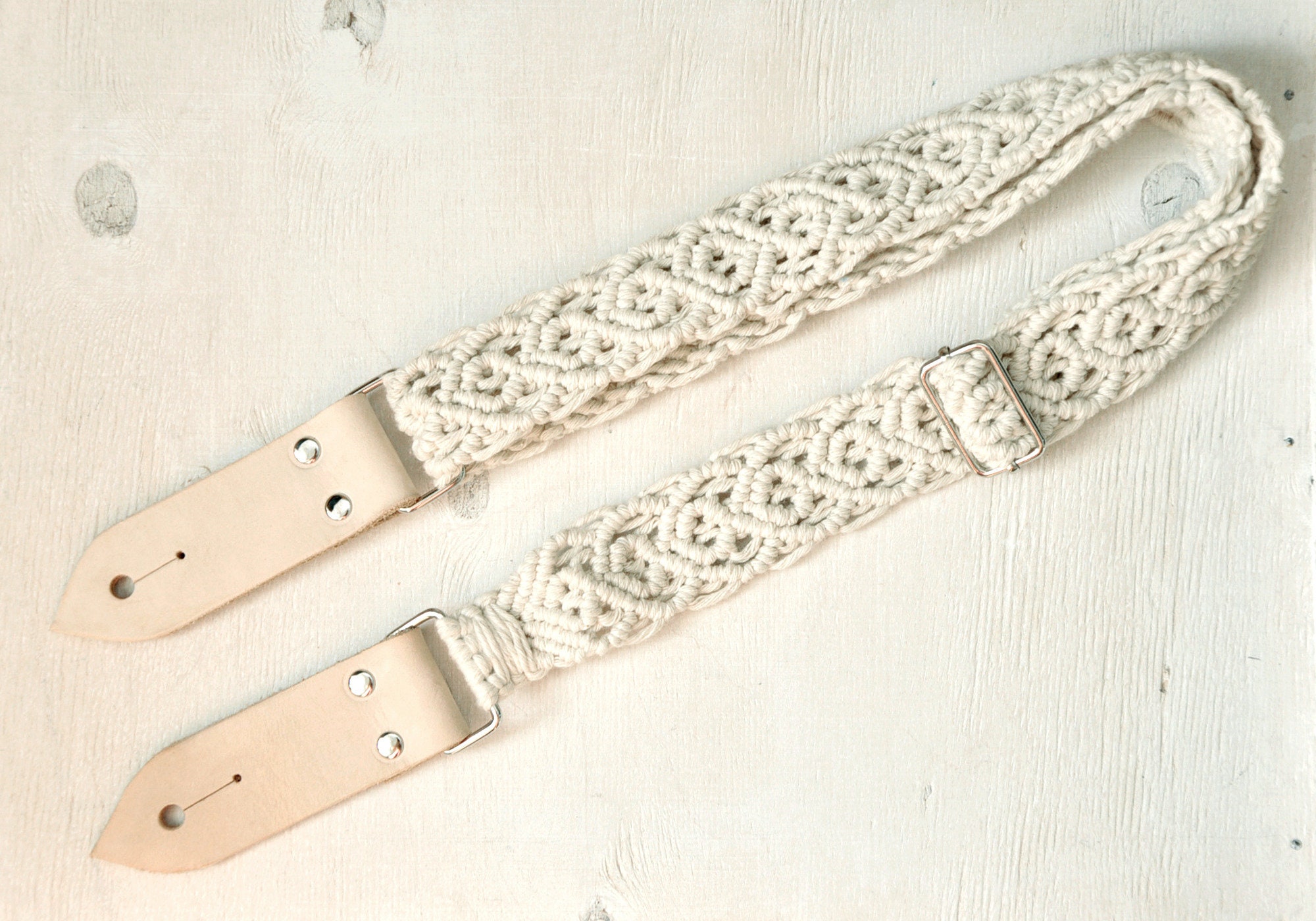 Macrame off White Purse Strap Woven Boho Bag Strap Replacement