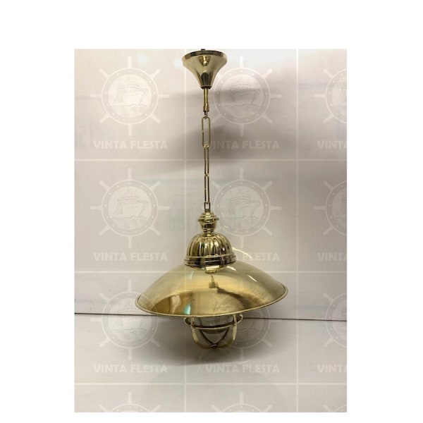 1 pieces of Nautical Deal Marine Replica Solid Brass Passageway Hanging/Pendant Cargo Ship Light Deflector