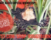 Microchip Metatrons Cube Wall Hanger, Crystal alter or Plant decoration- Perfect geek gift or to use on a craft project.