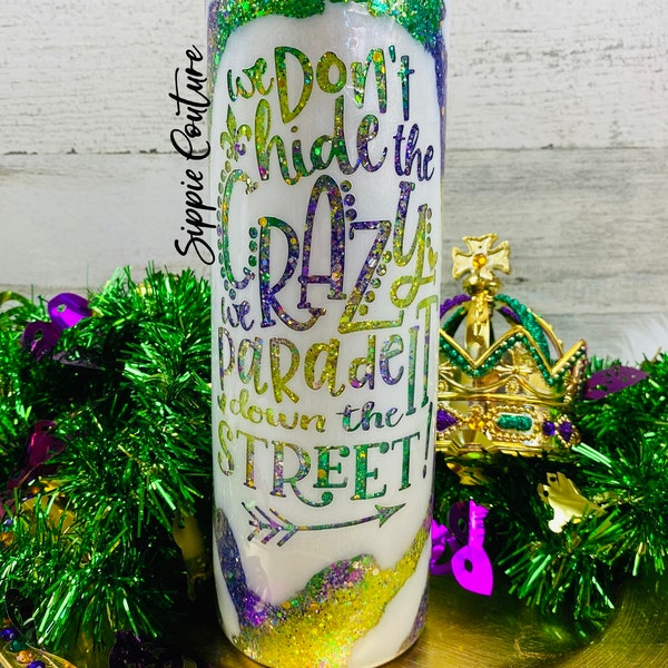 mardi gras tumblers