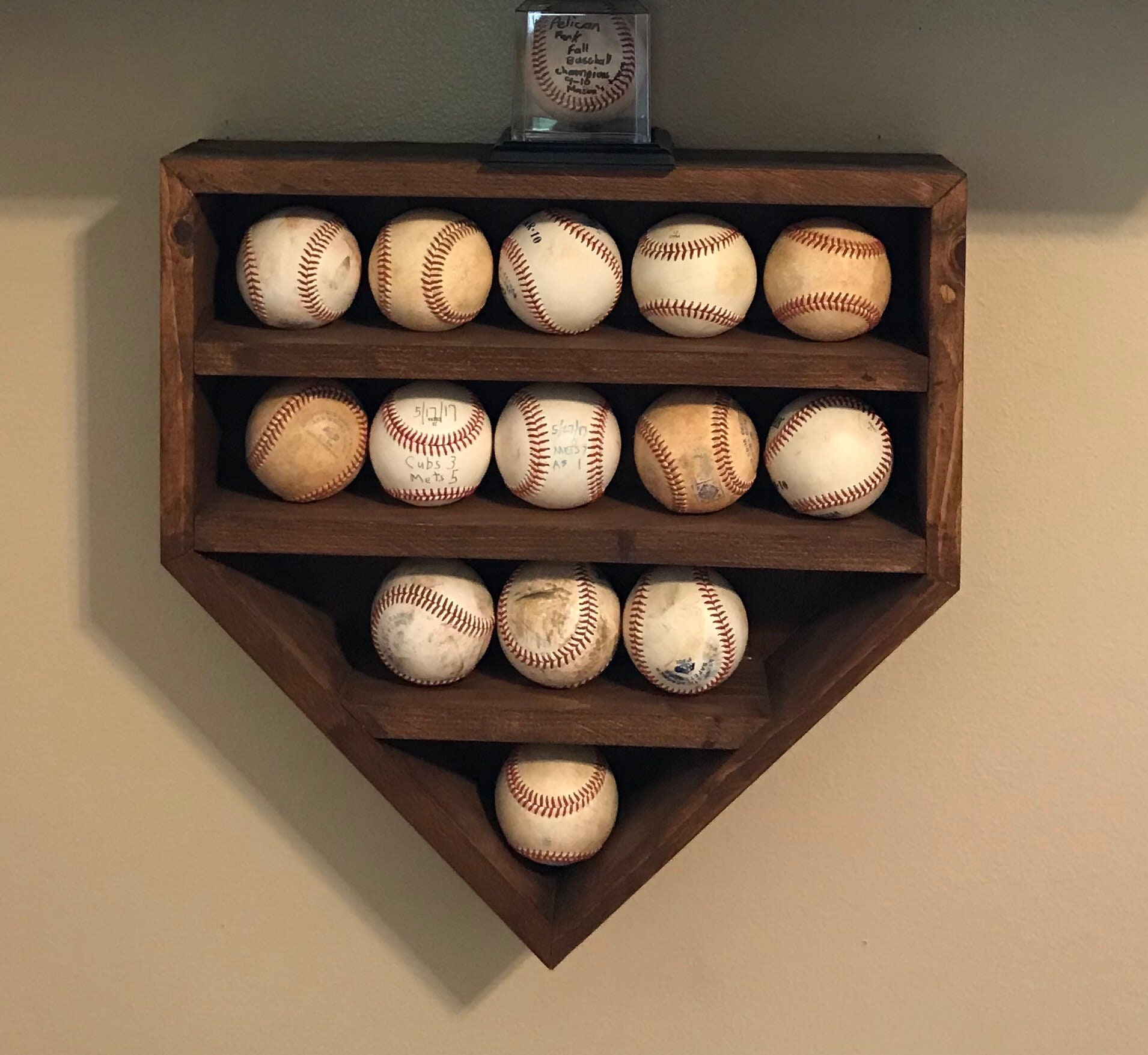 Collectible Bat Display Cabinet DECOMIL Baseball Bat Display Case With ...