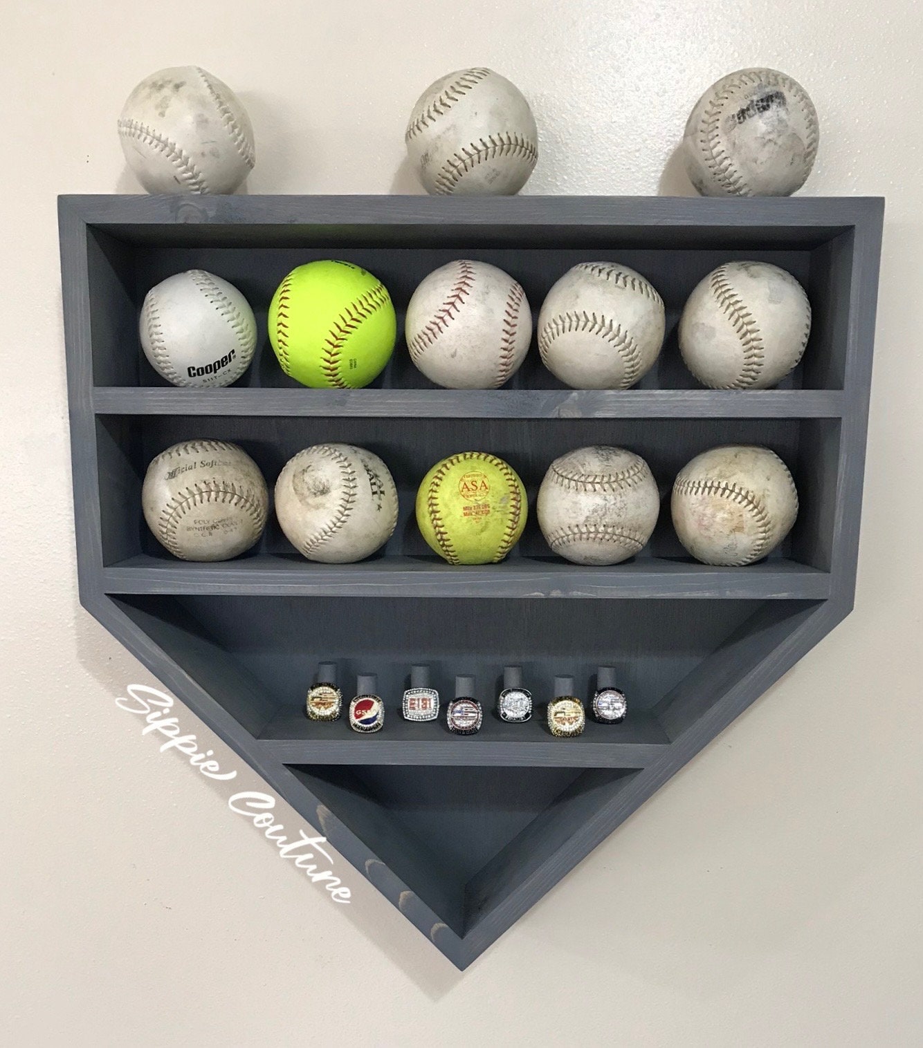 Softball Box Softball Display Case - Etsy