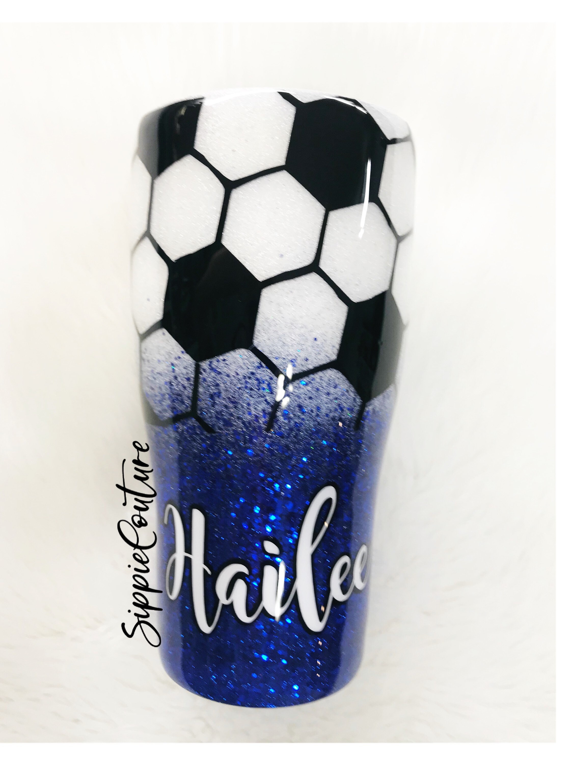Soccer Tumbler Etsy