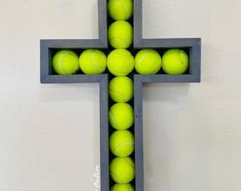 Tennis Ball Cross Display Case