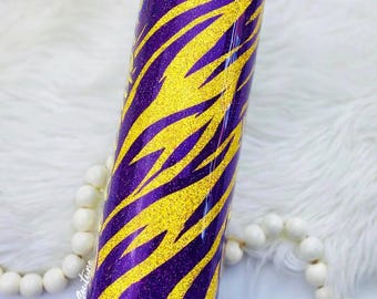 Vaso de rayas de tigre
