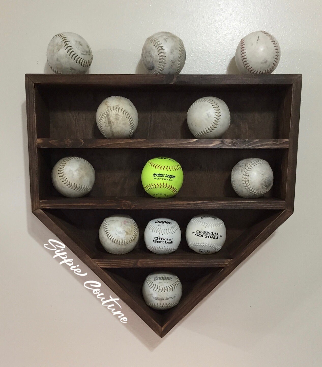 Softball Box Softball Display Case - Etsy