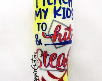 Softball Baseball Custom Tumbler