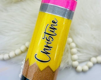 Pencil Tumbler glitter
