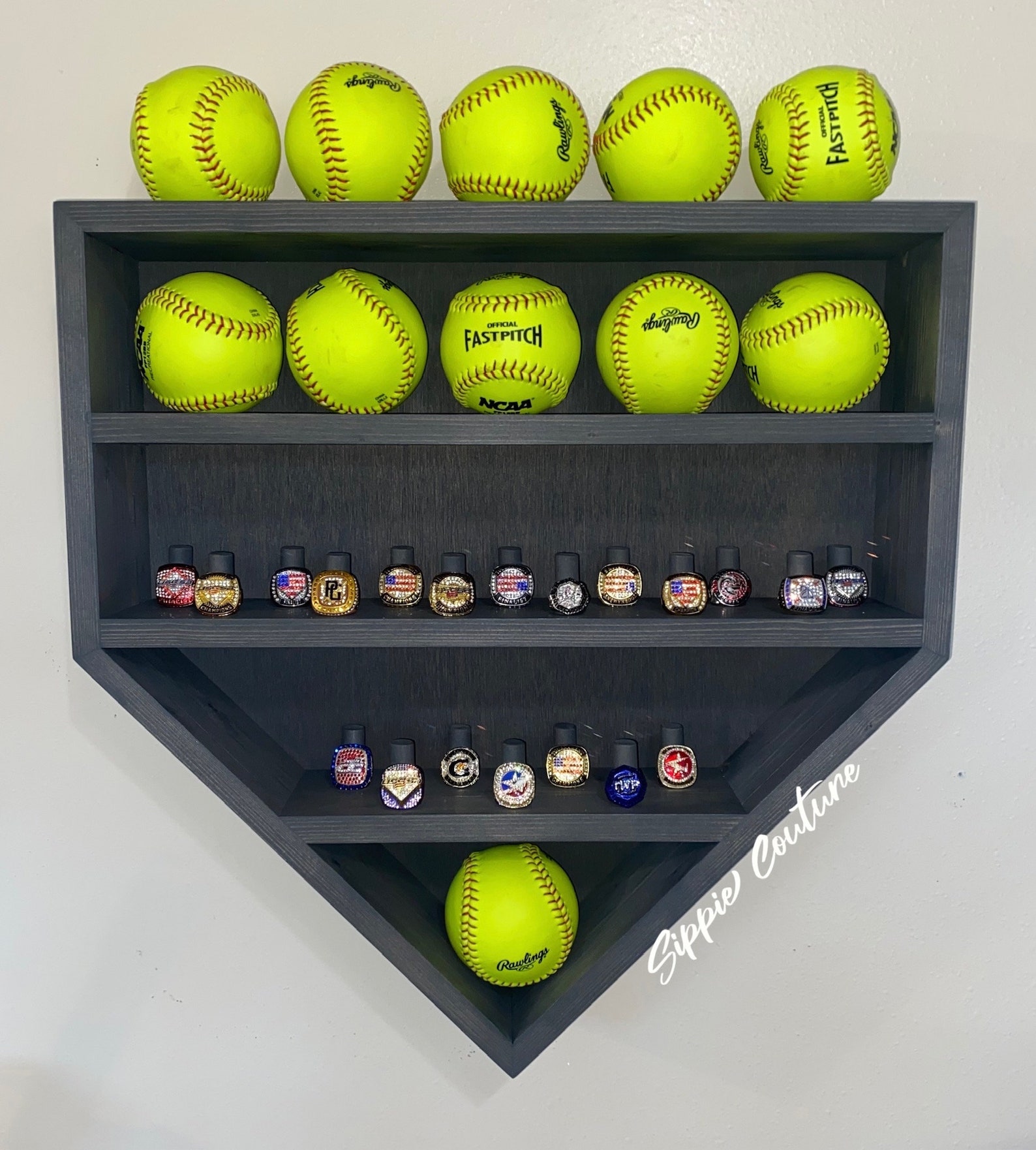 Softball Box Softball Display Case - Etsy