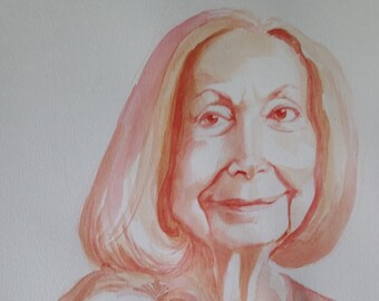 Custom A4 watercolour portrait
