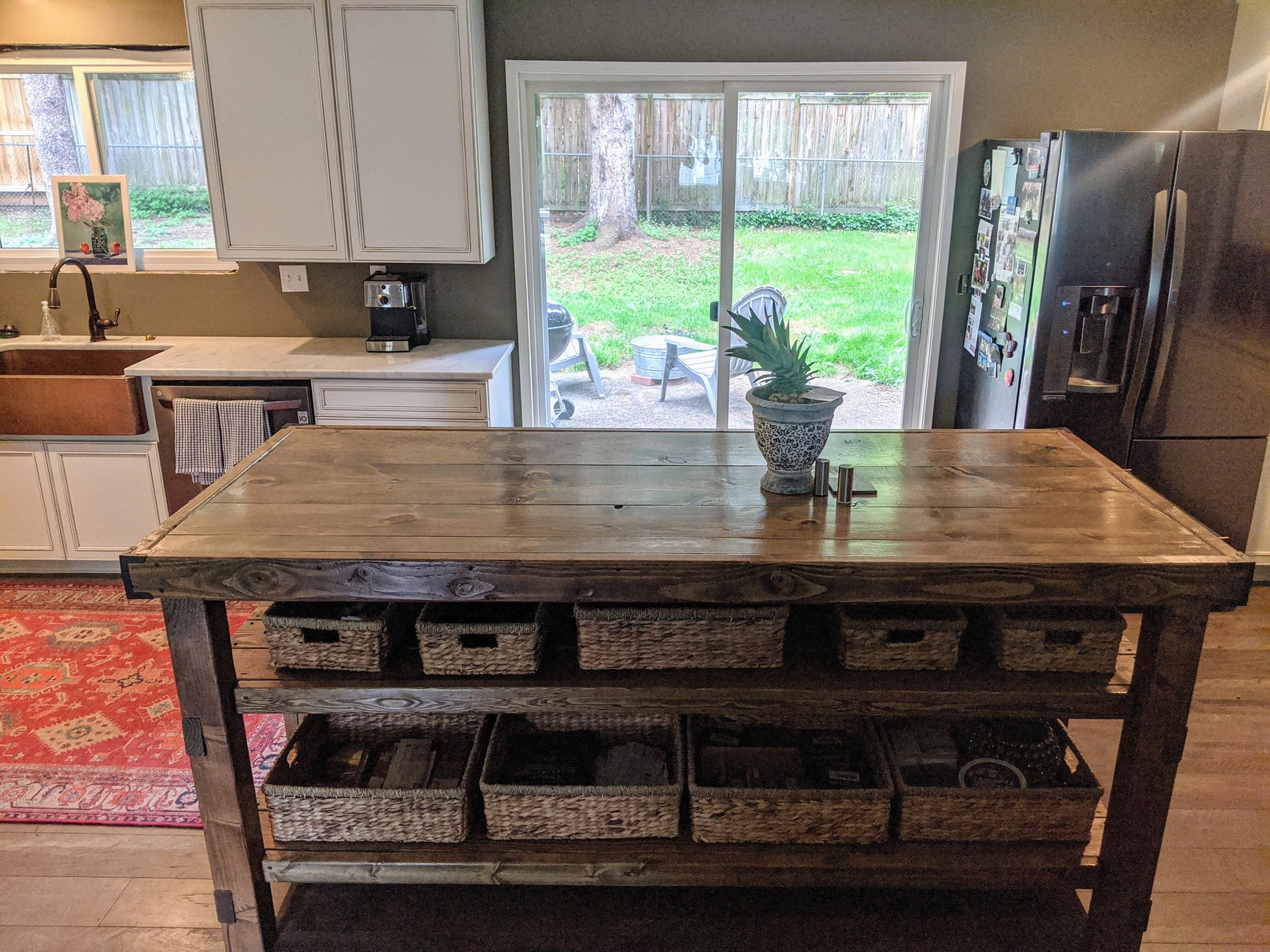 Wood Kitchen Island With Seating Area - Etsy