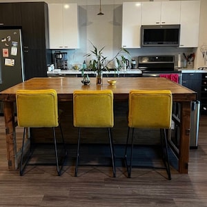 Wood Kitchen Island with Seating image 2