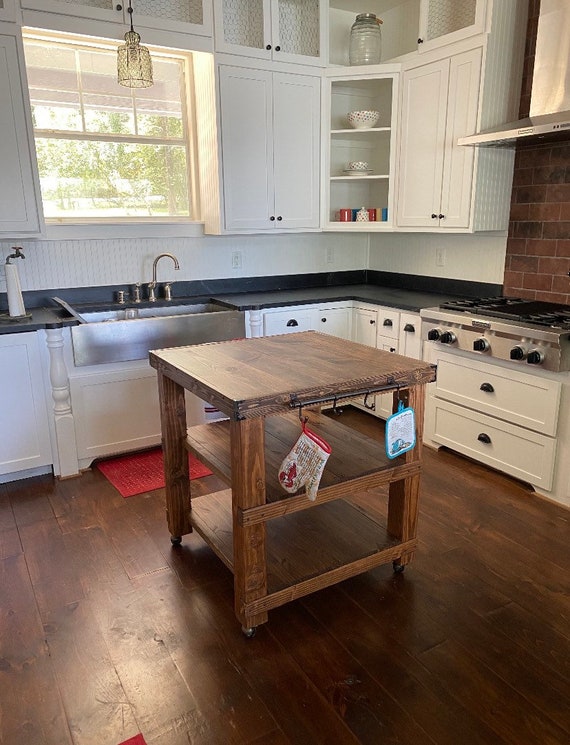 Square kitchen clearance island bench