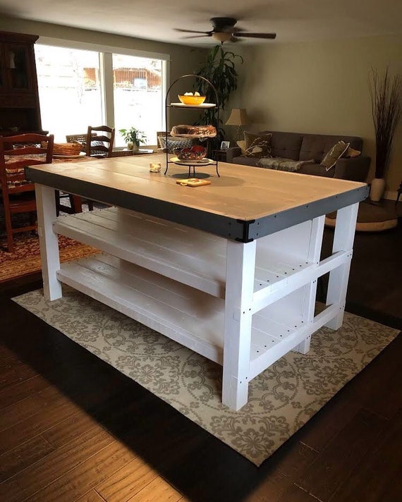 Etsy kitchen island with seating hotsell
